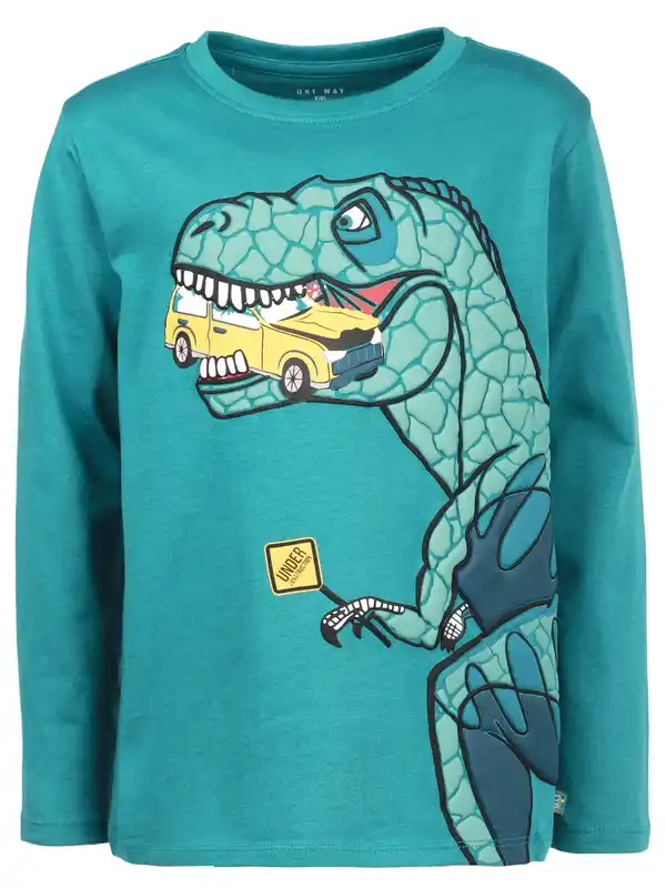 Bild 1 von Jungen Langarmshirt mit Dinoprint Grün