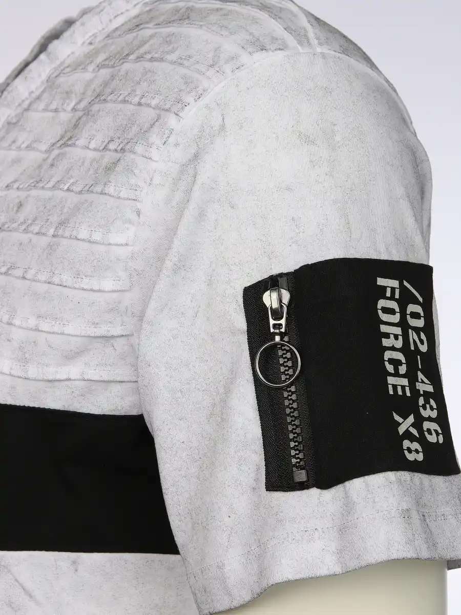 Bild 3 von Herren Henleyshirt im Used Look Weiß