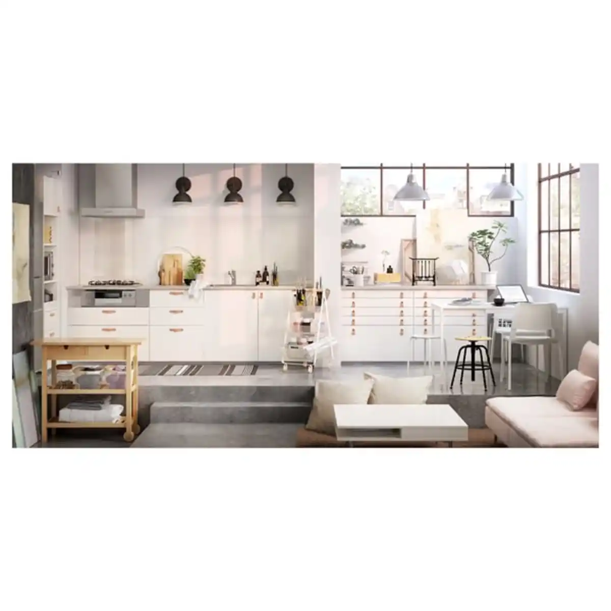 Bild 3 von FÖRHÖJA Servierwagen, Birke, 100x43 cm