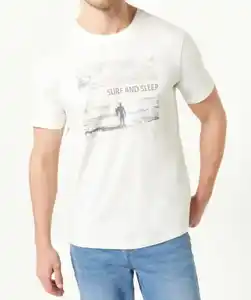 T-Shirt aus Baumwolle, offwhite