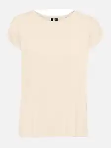 Vero Moda VMLAVA PLAIN SS TOP L Shirt Weiß