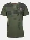 Bild 1 von Herren Henleyshirt mit Print Oliv