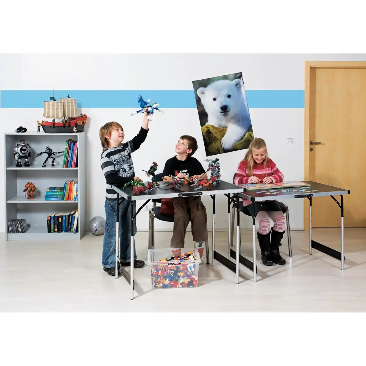 Bild 3 von LUX Multifunktionstisch Aluminium 3-teilig