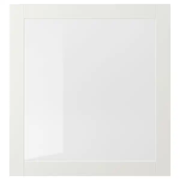 Bild 1 von SINDVIK Vitrinentür, weiß/Klarglas, 60x64 cm