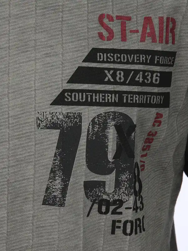 Bild 3 von Herren Shirt mit Print Grau