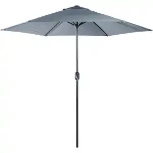 Sonnenschirm Ø 250 cm anthrazit aus Aluminium