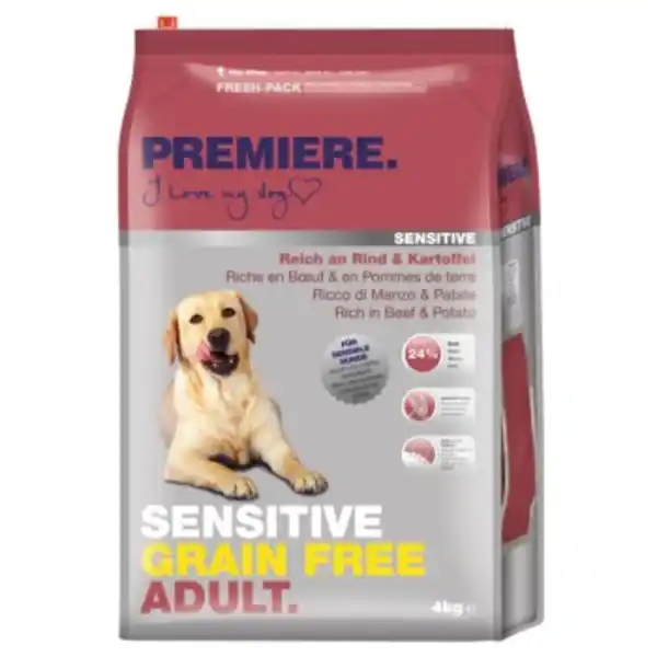 Bild 1 von PREMIERE Sensitive Grain Free Adult Rind 4 kg