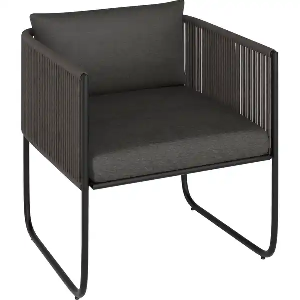 Bild 2 von Lounge-Set Fullerton 3-teilig Wicker Stahl Anthrazit-Grau
