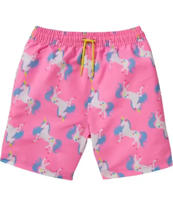 Bild 1 von Badeshorts Einhörner, neon pink
