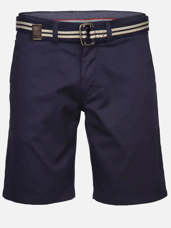 Bild 1 von Herren Chino Bermuda mit Gürtel Marine