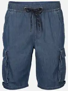 Herren Cargoshorts mit Bindekordel Blau