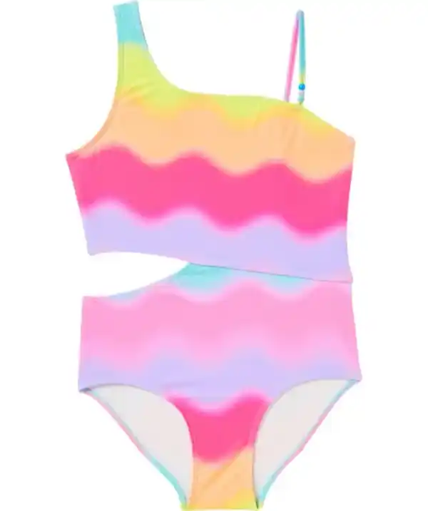 Bild 1 von Badeanzug mit Cut-out, neon pink