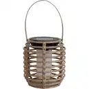 Bild 1 von Solar LED-Tischleuchte Rattanoptik