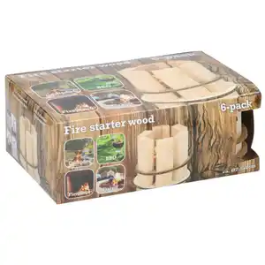 Feueranzünder Holz 6er Pack