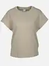 Bild 1 von Damen Shirt mit abgeschrägten Ärmeln Beige