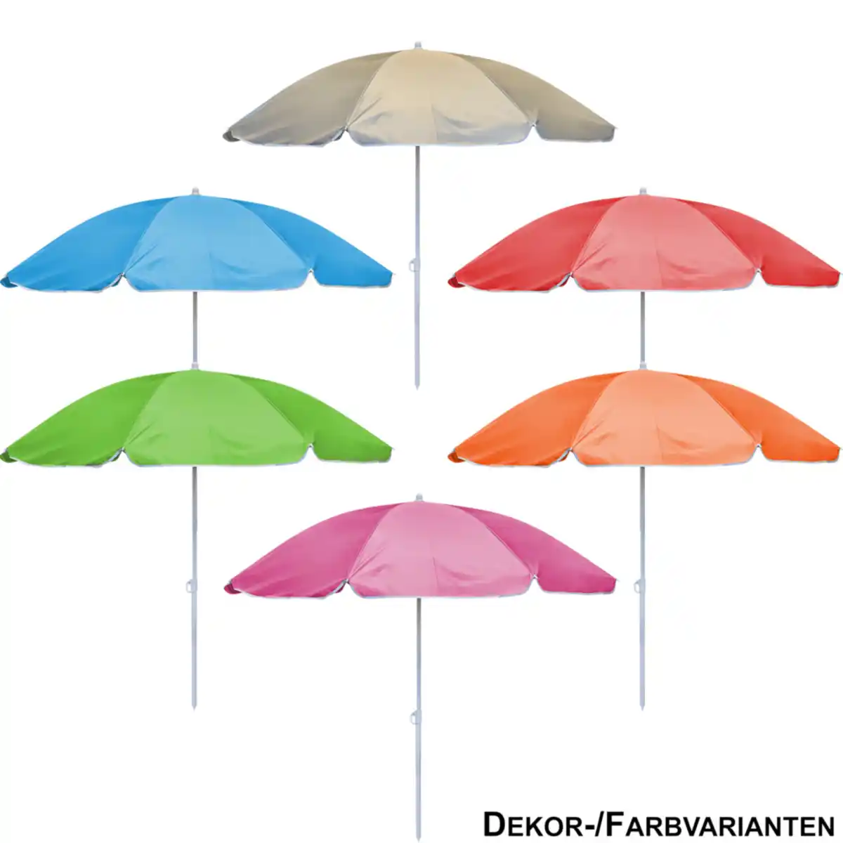 Bild 1 von Sonnenschirm mit Knickfunktion Nylon Ø 180 cm Farbauswahl