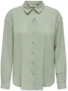 Damen Bluse unifarben Grün