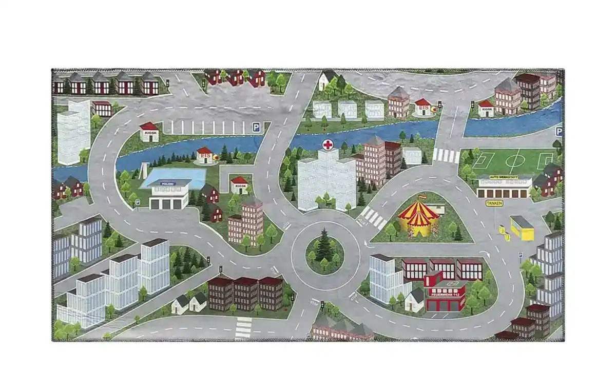 Bild 2 von KJUT Straßenteppich Spielteppich