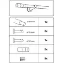 Bild 3 von Gardinia Gardinenstangen-Set Kreta Zylinder Ø 16/19 mm 120 cm - 210 cm Weiß