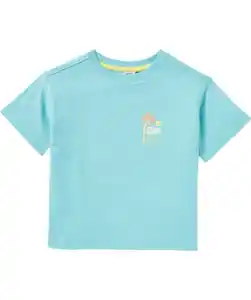 T-Shirt mit Front- und Rückenprint, mintgrün