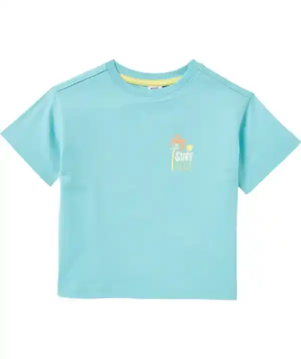 Bild 1 von T-Shirt mit Front- und Rückenprint, mintgrün