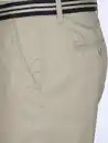 Bild 3 von Herren Chino Bermuda mit Gürtel Weiß