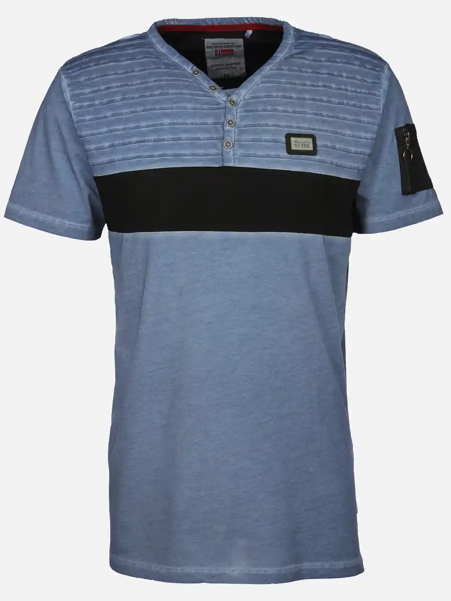 Bild 1 von Herren Henleyshirt im Used Look Marine