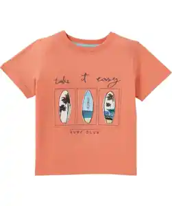 T-Shirt Surfbretter, koralle