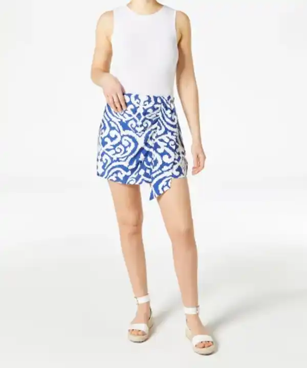 Bild 1 von Gemusterter Skort, blau bedruckt