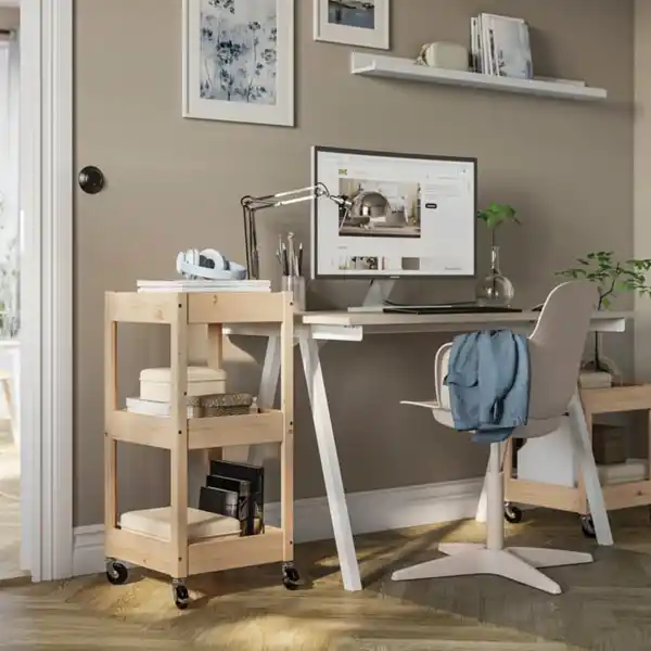 Bild 4 von LOSHULT Servierwagen, Kiefer, 38x38x82 cm