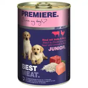 PREMIERE Best Meat Junior Huhn und Rind 12x400 g