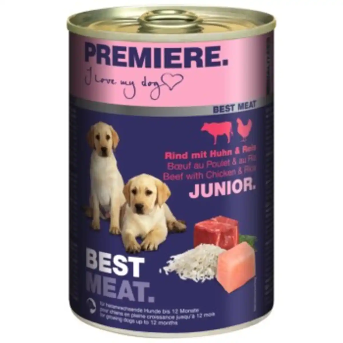 Bild 1 von PREMIERE Best Meat Junior Huhn und Rind 12x400 g