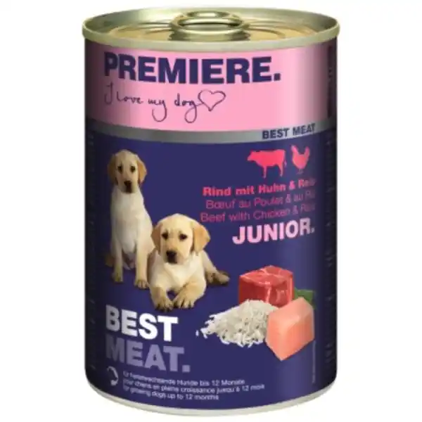 Bild 1 von PREMIERE Best Meat Junior Huhn und Rind 12x400 g