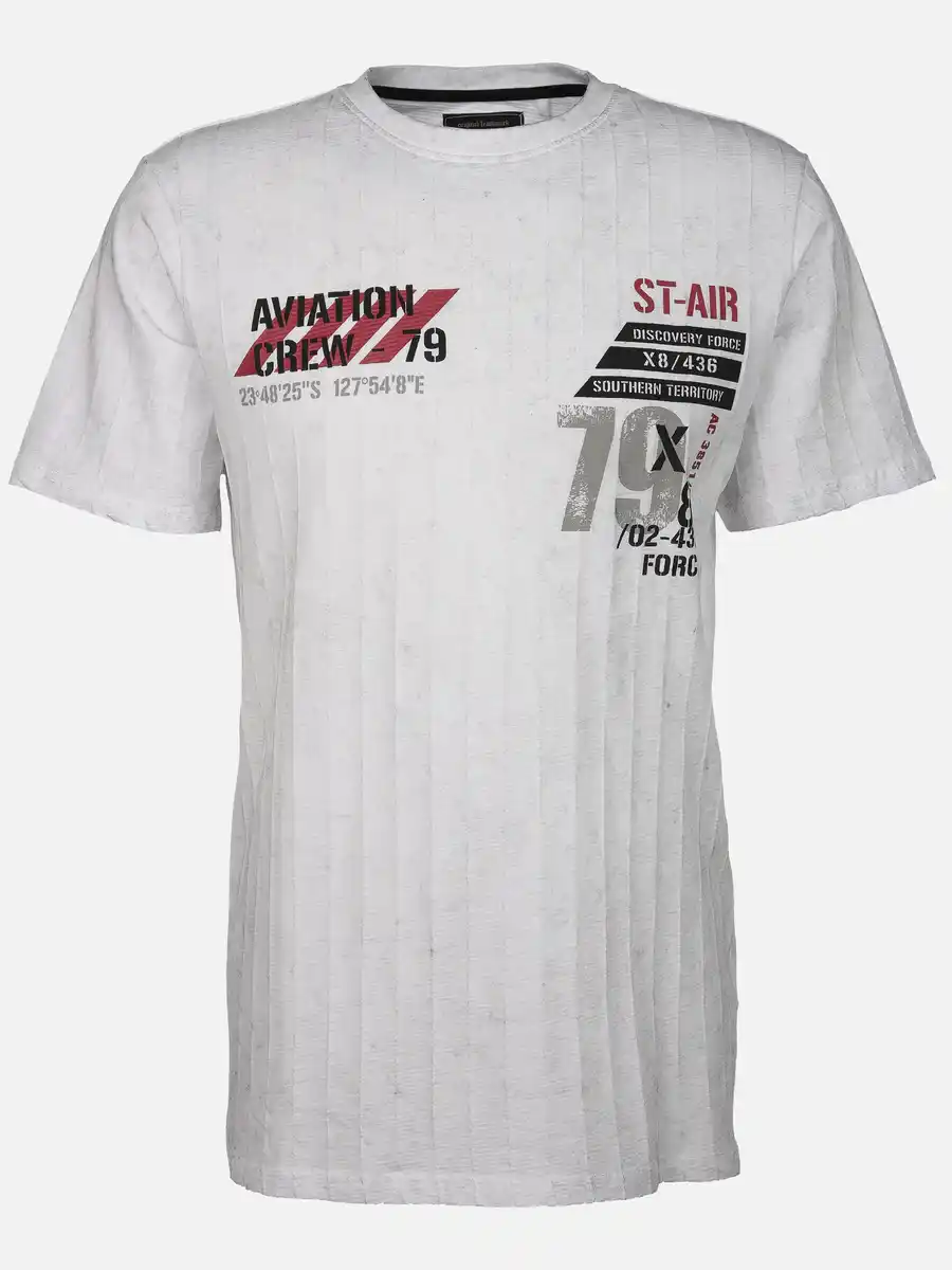 Bild 1 von Herren Shirt mit Print Weiß