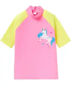 Badeshirt mit UV-Schutz, neon pink