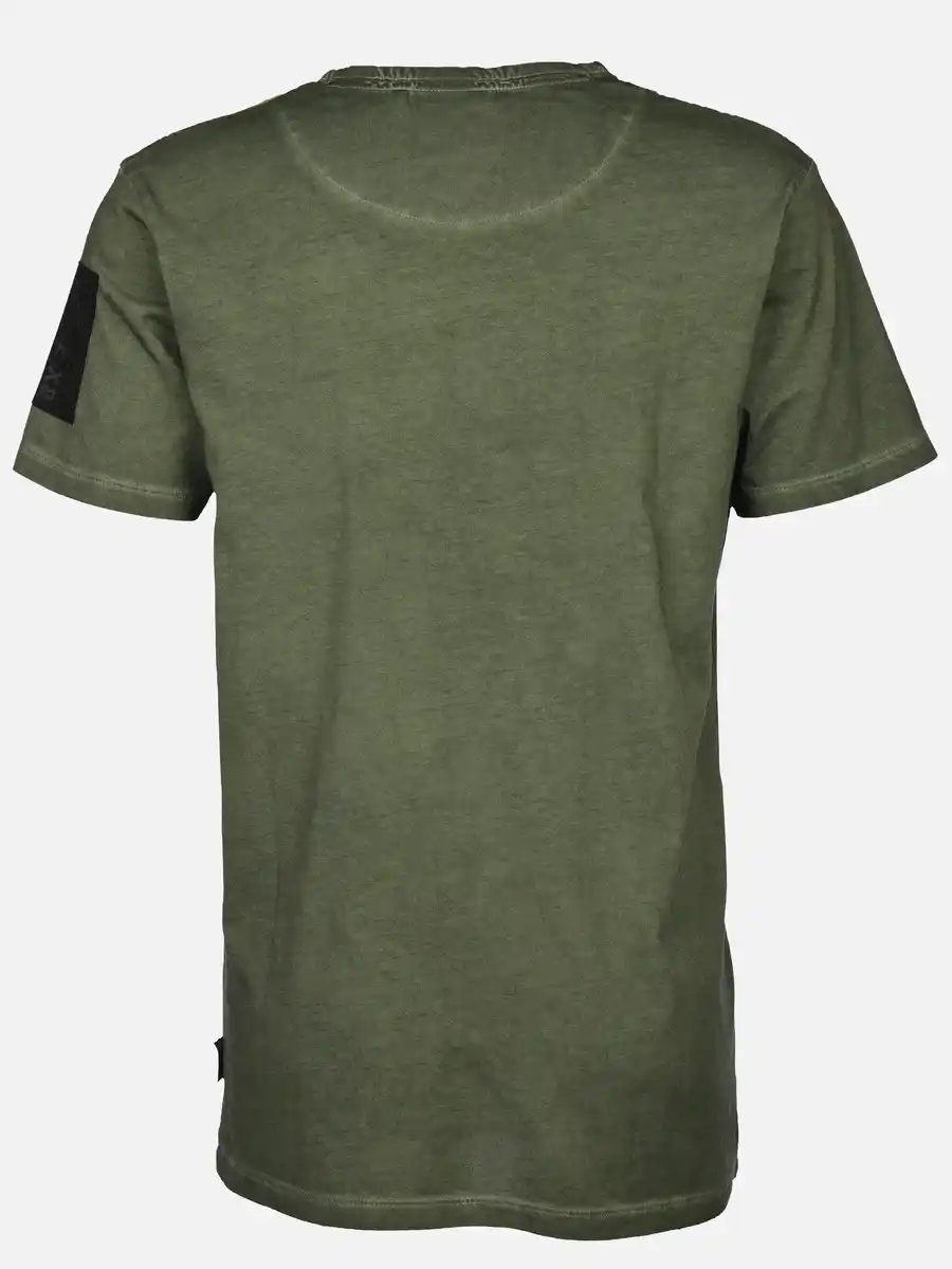 Bild 2 von Herren Henleyshirt im Used Look Oliv