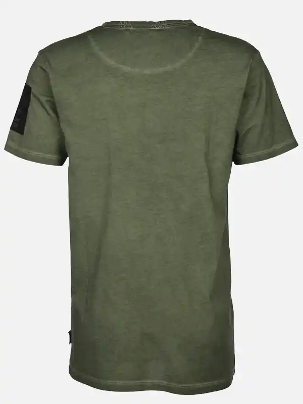 Bild 2 von Herren Henleyshirt im Used Look Oliv