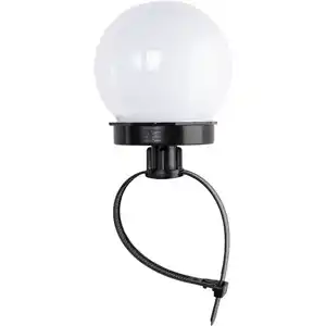 LED Solarkugelleuchte Ø 10 cm mit Balkonhalterung