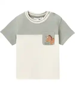 T-Shirt Colour-Blocking, hellkhaki