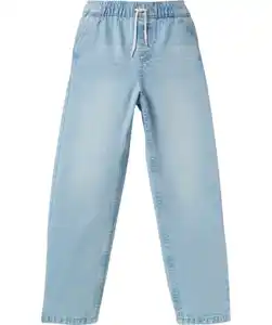 Jeans mit Tunnelzug, jeansblau hell ausgewaschen