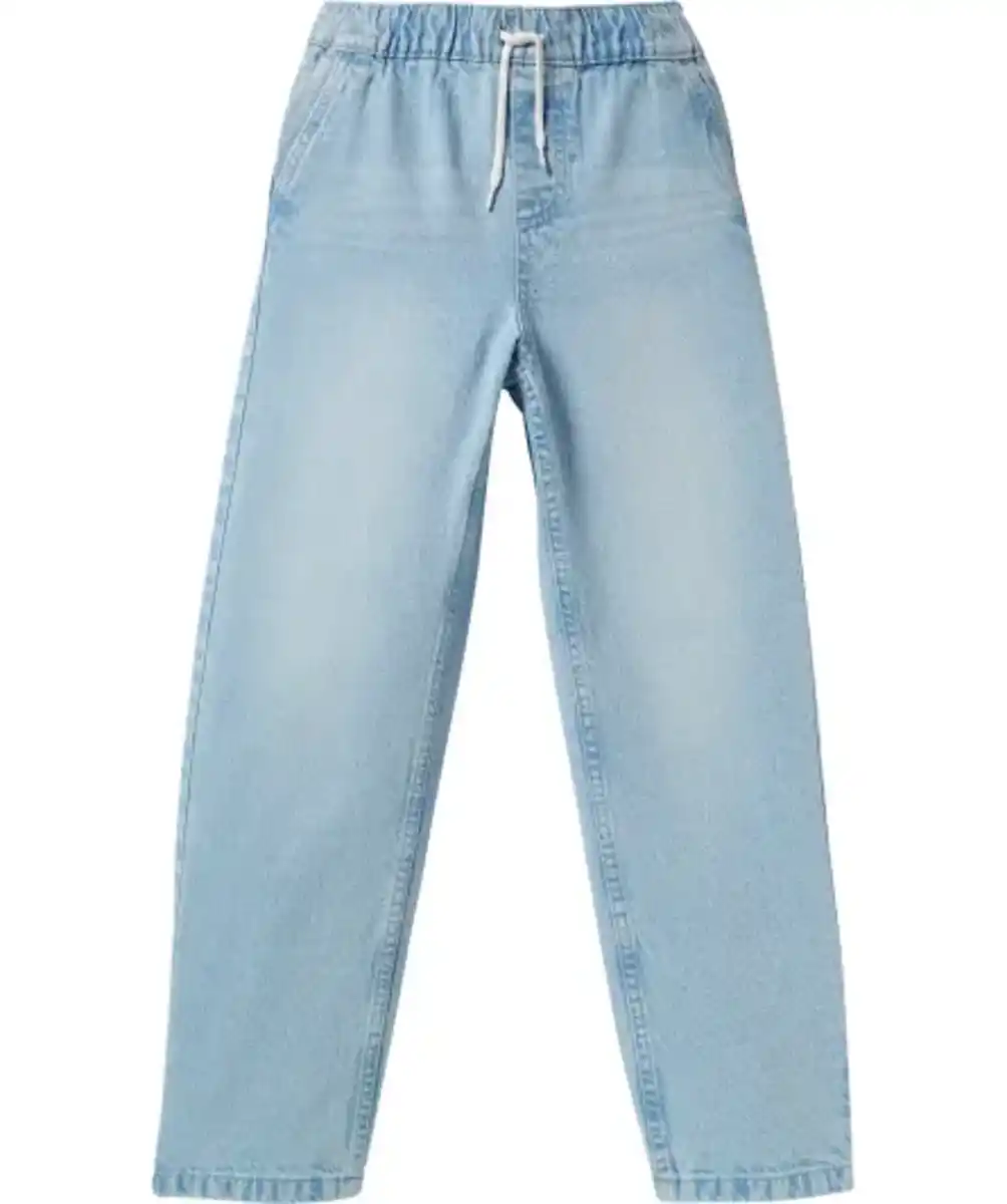 Bild 1 von Jeans mit Tunnelzug, jeansblau hell ausgewaschen