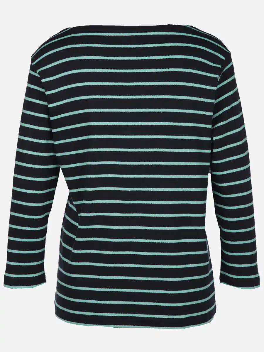 Bild 2 von Damen Streifenshirt mit 7/8 Arm Blau