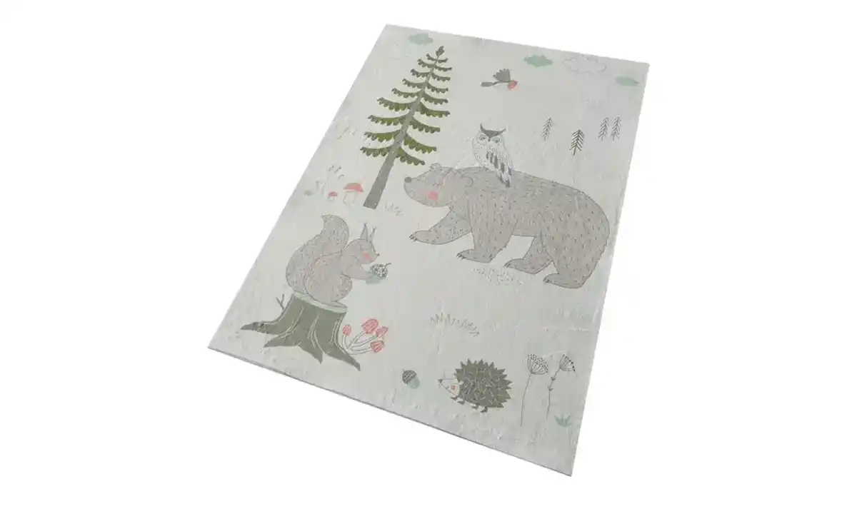 Bild 3 von KJUT Kurzflorteppich Bär+Eule