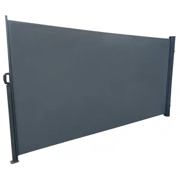 Bild 1 von Seitenmarkise dunkelgrau 3 x 1,6 m mit Auszug links