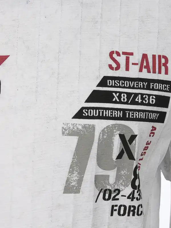 Bild 3 von Herren Shirt mit Print Weiß