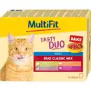 Bild 1 von MultiFit Nassfutter Katze Adult, Duo Classic Mix - Tasty Duo, in Sauce, Multipack 12x100 g