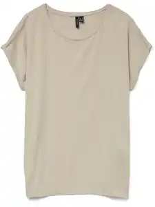 Vero Moda VMLAVA PLAIN SS TOP L Shirt Weiß
