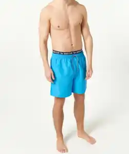 Badeshorts Neon, neon blau