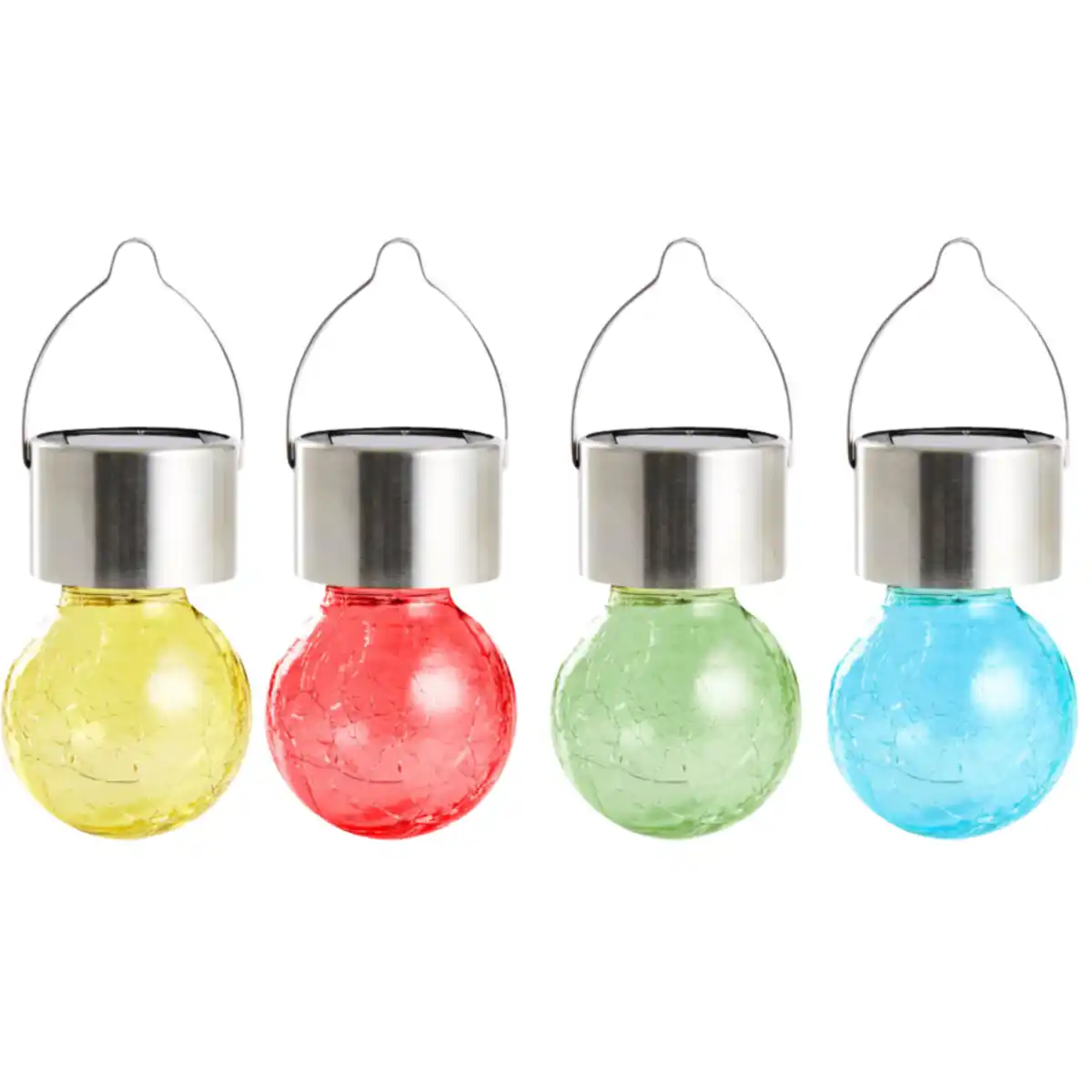 Bild 1 von Solar LED-Kugelleuchte aufhängbar aus Crushglas