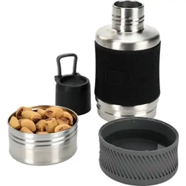 Bild 1 von Dogs Creek Carry Reise Set Futter- und Wasserbehälter 800ml grau